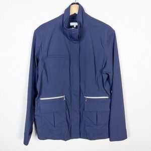 Anatomie Womens Size XL Kenya Safari Travel Lightweight Jacket Navy Blue